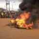 ANGRY MOB SETS BANDITS ABLAZE