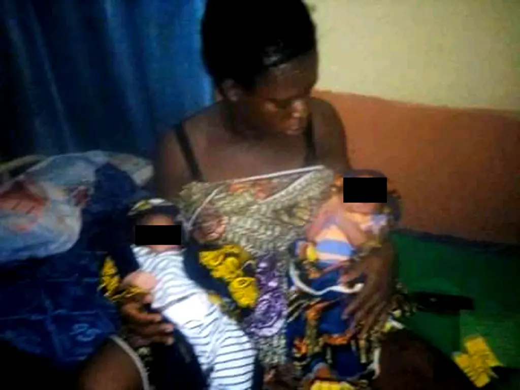 MOTHER, TWIN BABIES DETAINED