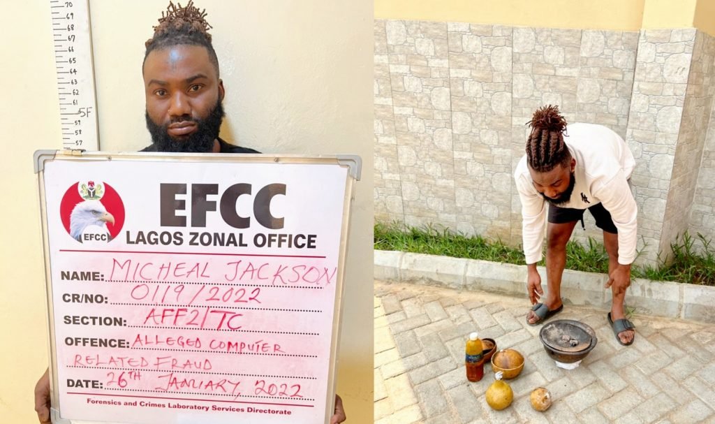 INEFCC arrests fetish internet fraudster with charms in Lagos